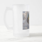 Mallard auf Eis Mattglas Bierglas (Links)