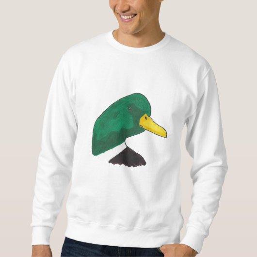 Mallard Bird Artistic Duck Sweatshirt (Vorderseite)
