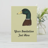 Mallard Drachenkopf Einladung (Stehend Vorderseite)