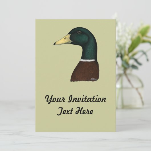 Mallard Drachenkopf Einladung (Stehend Vorderseite)