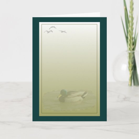 Mallard Drake Duck Greeting Karte (Vorderseite)