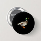 Mallard Drake Duck Pocket Logo Mallard Ducks Hunti Button (Vorne & Hinten)