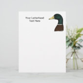 Mallard Drake Head (Stehend Vorderseite)