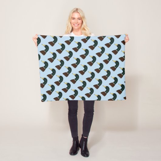 Mallard Drake Head Fleecedecke (Beispiel)
