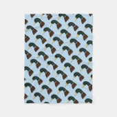Mallard Drake Head Fleecedecke (Vorderseite)