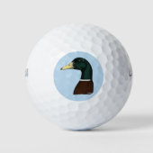 Mallard Drake Head Golfball (Vorderseite)