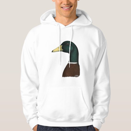 Mallard Drake Head Hoodie (Vorderseite)