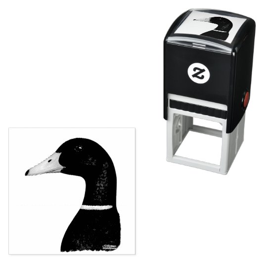 Mallard Drake Head Permastempel (Beispiel)
