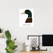 Mallard Drake Head Poster (Heimbüro)