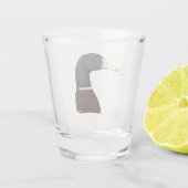 Mallard Drake Head Schnapsglas (Rückseite)