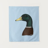 Mallard Drake Head Wandteppich (Vorderseite)