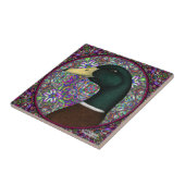 Mallard Drake Mosaic Circle Fliese (Seite)