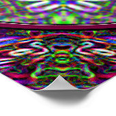 Mallard Drake Mosaic Circle Poster (Ecke)