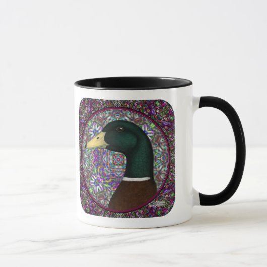 Mallard Drake Mosaic Circle Tasse (Rechts)