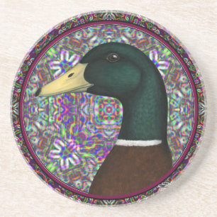 Mallard Drake Mosaic Circle Untersetzer