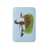 Mallard Drake und Duck Badematte (Vorderseite Vertikal)