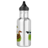 Mallard Drake und Duck Edelstahlflasche (Rechts)