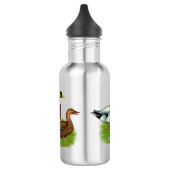 Mallard Drake und Duck Edelstahlflasche (Links)