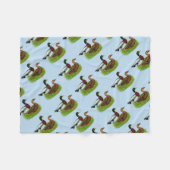 Mallard Drake und Duck Fleecedecke (Vorderseite (Horizontal))