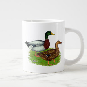 Mallard Drake und Duck Jumbo-Tasse