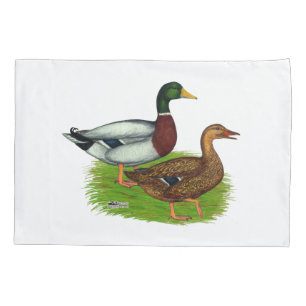 Mallard Drake und Duck Kissenbezug