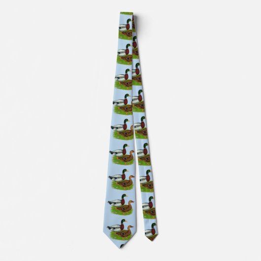Mallard Drake und Duck Krawatte (Vorderseite)