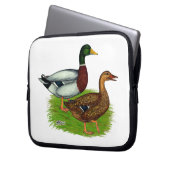 Mallard Drake und Duck Laptopschutzhülle (Vorderseite Links)