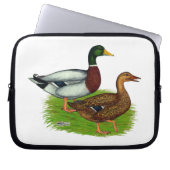 Mallard Drake und Duck Laptopschutzhülle (Vorderseite)
