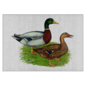 Mallard Drake und Duck Schneidebrett (Vorderseite)