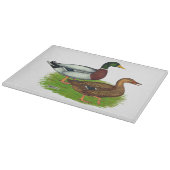Mallard Drake und Duck Schneidebrett (Ecke)