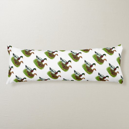 Mallard Drake und Duck Seitenschläferkissen (Vorderseite)