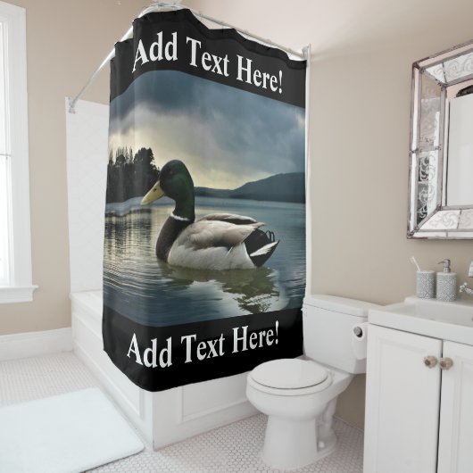 Mallard Duck am Duschvorhang (Beispiel)