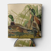 Mallard Duck Audubon Bird Malerei Dosenkühler (Vorderseite)