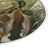 Mallard Duck Audubon Bird Malerei Schneidebrett (Ecke)