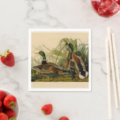 Mallard Duck Audubon Bird Malerei Serviette (Beispiel)