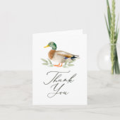 Mallard Duck Baby Duck Dankeskarte (Vorderseite)