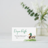 Mallard Duck Baby Duck Duck Windelwanne Begleitkarte (Stehend Vorderseite)