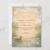 Mallard Duck Baby Shower Einladung (Vorderseite)