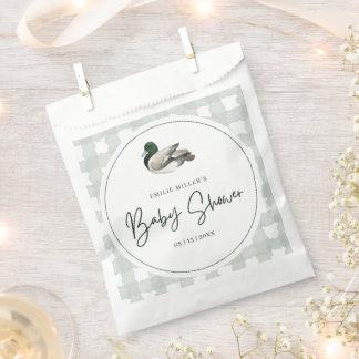 Mallard Duck Baby Shower Gender Neutral Green Geschenktütchen