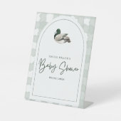 Mallard Duck Baby Shower Party Gender Neutral Baby Sockelschild (Vorderseite)