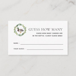 Mallard Duck Baby Showroom schätzt wie viele Spiel Begleitkarte