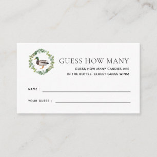 Mallard Duck Baby Showroom schätzt wie viele Spiel Begleitkarte