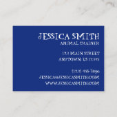 Mallard Duck Bird Blue Water Nature Fotografy Visitenkarte (Rückseite)