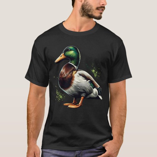 Mallard Duck Bird Lover Watcher Vogelbeobachtung T-Shirt (Vorderseite)