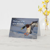 Mallard Duck Birthday Card Karte (Gelbe Blume)