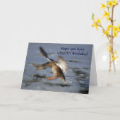 Mallard Duck Birthday Card Karte (Gelbe Blume)