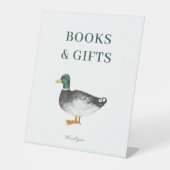 Mallard Duck Books and Gifts Baby Shooting Sign Sockelschild (Vorderseite)