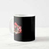 Mallard Duck Camouflage Happy Valentine's Day Hunt Kaffeetasse (Vorderseite Links)