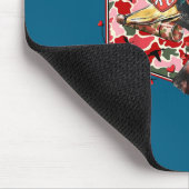 Mallard Duck Camouflage Happy Valentine's Day Hunt Mousepad (Ecke)