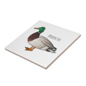 Mallard duck cartoon illustration fliese (Seite)